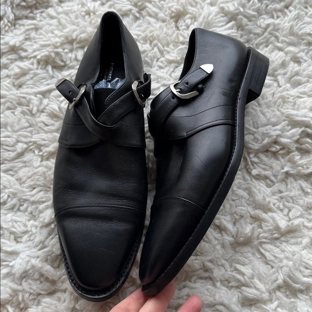 Michael Kors Robbie Leather Monk Strap‎ Shoes